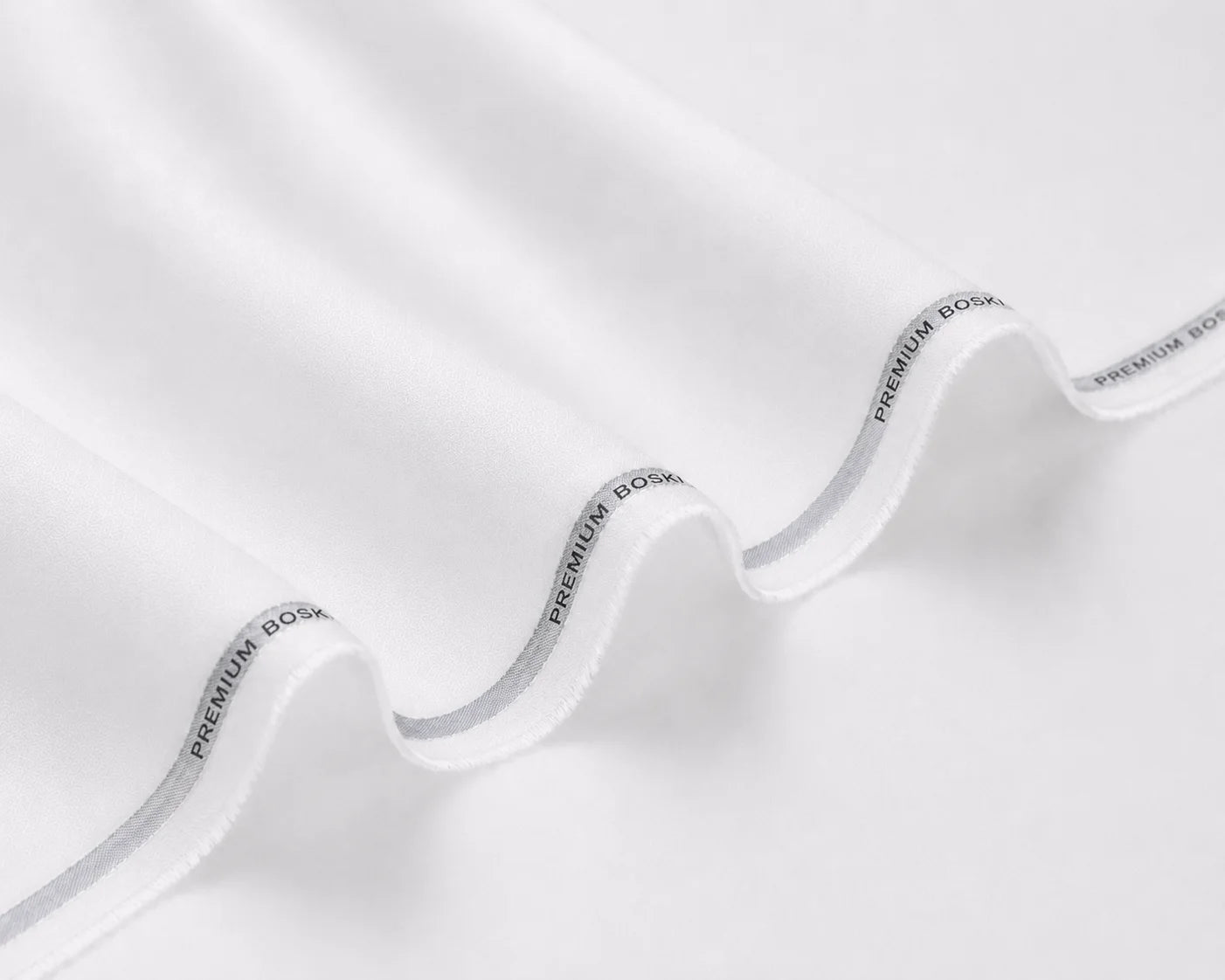 Pure Off White Boski Unstitched Fabric – Single Suit