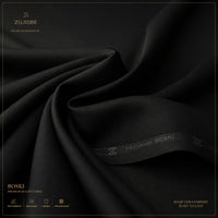 Classic Black Boski Unstitched Fabric – Single Suit
